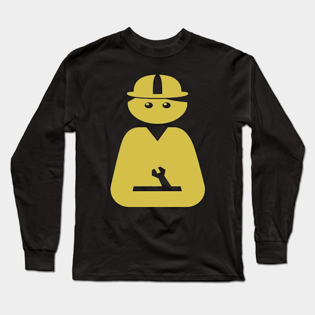 construction worker Long Sleeve T-Shirt by FromBerlinGift